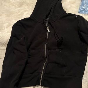 cropped brandy zip up